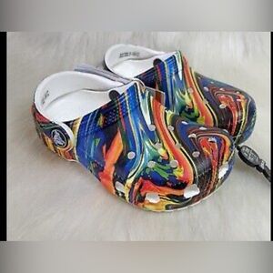 Crocs Classic Out Of This World Marble Clog Kids Size 6